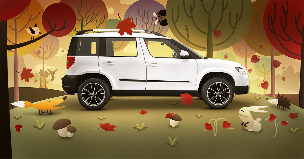 SKODA Yeti illustration SKODA Yeti illustration