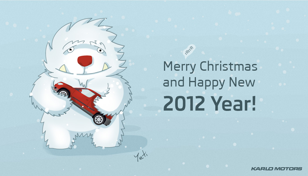 SKODA Yeti X-mas illustration SKODA Yeti X-mas illustration