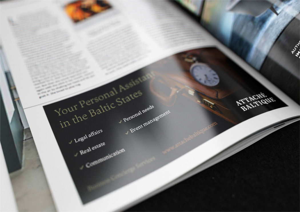 Attaché Baltique advertising in airBaltic magazine. March, 2016 Attaché Baltique advertising in airBaltic magazine. March, 2016